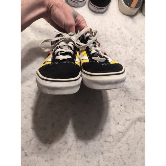 Vans Old Skool Low Top Lace Up Flame Skate Sneaker Shoes Womens 7.5 / Mens 6 - Picture 4 of 11